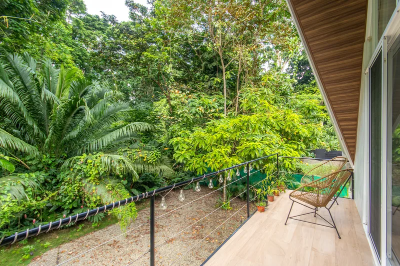 Crystal Jungle Villa private balcony overlooking the jungle canopy