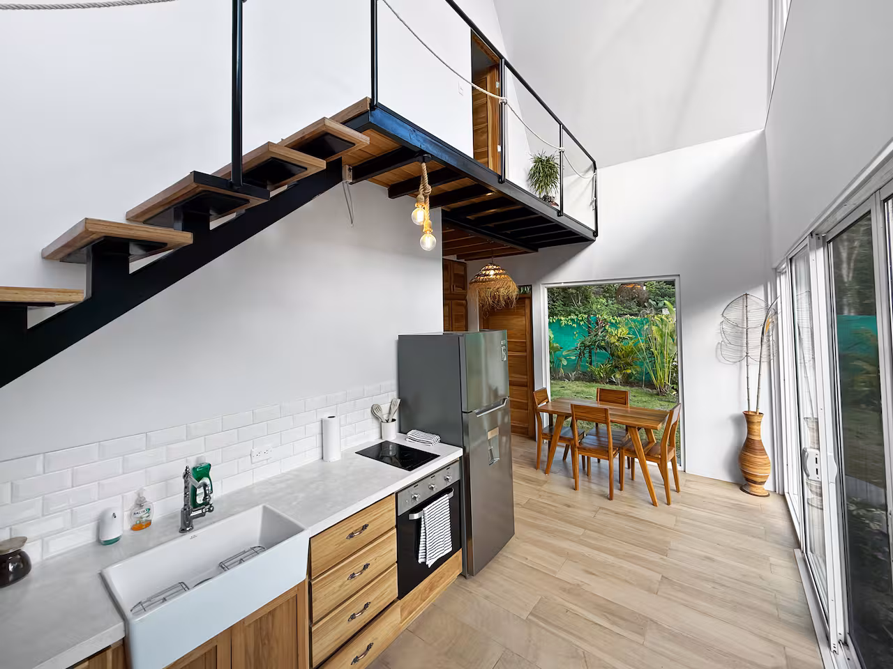 Fully equipped modern kitchen at Crystal Jungle Villa vacation rental