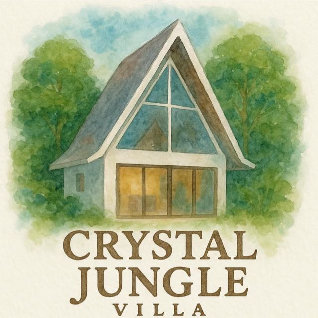 Crystal Jungle Villa Logo - Luxury vacation rental in Puerto Viejo Costa Rica